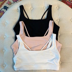 Athleta Exhale Bras (3) sz L